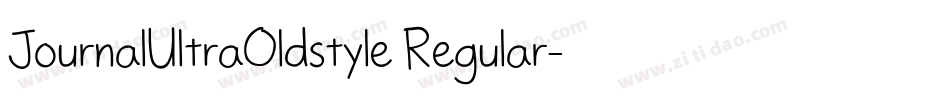 JournalUltraOldstyle Regular字体转换